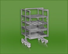 smoking trolley H-shaped